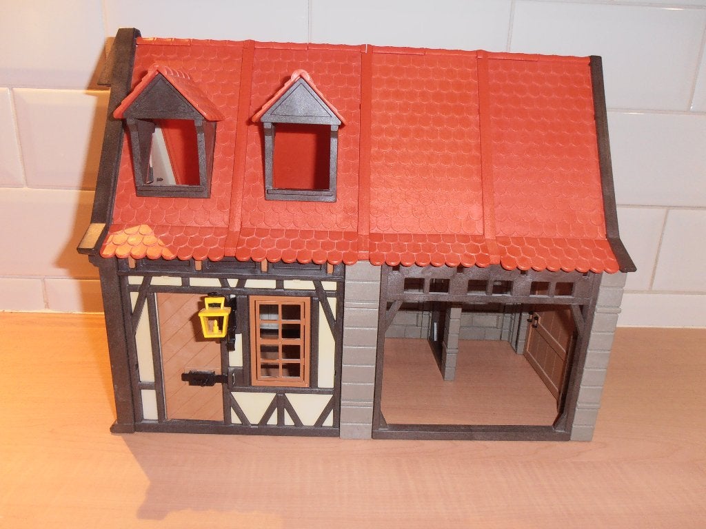 Playmobil ridder kasteel thema vakwerkhuis, Ophalen of Verzenden, Gebruikt, Los playmobil