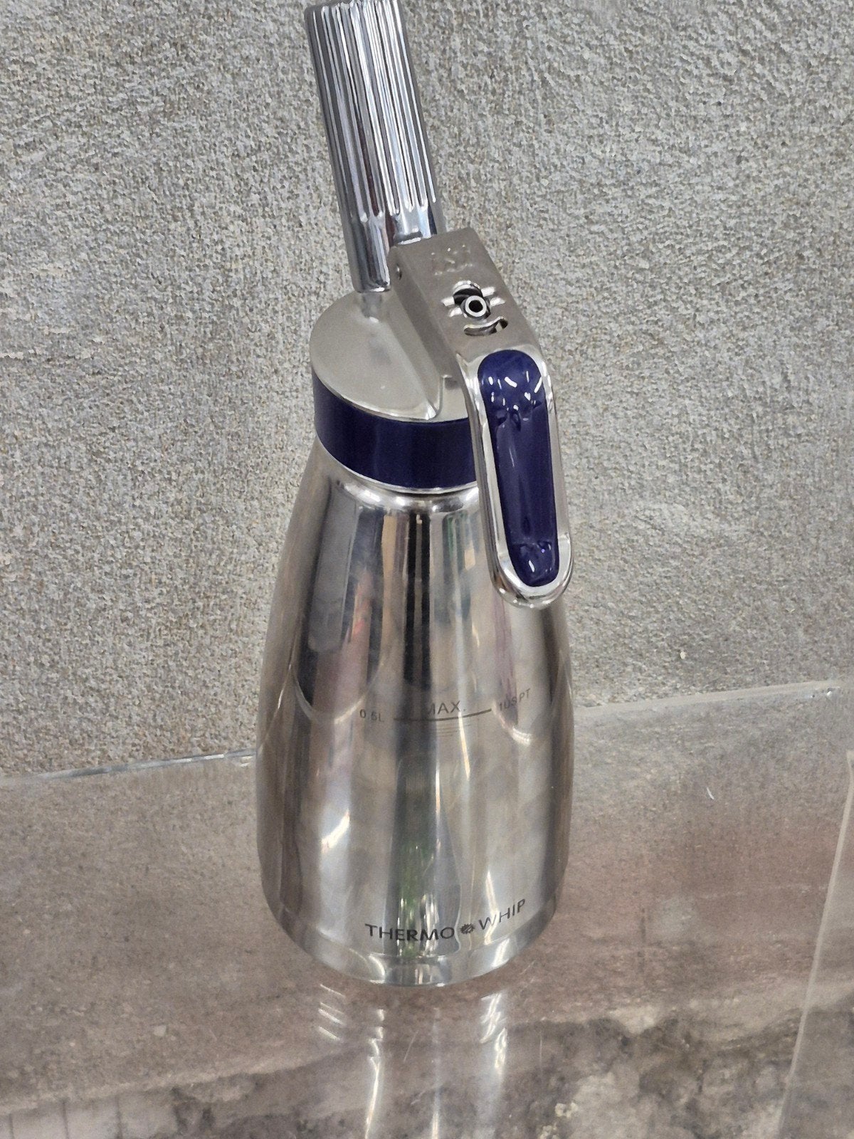 iSi Thermo Whip Slagroomspuit  RVS Siphon 0,5L, Ophalen of Verzenden, Metaal