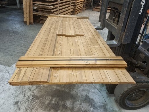 3.64 m2 halfhoutse sponning delen - nr: tp130, Ophalen, Nieuw, 250 cm of meer, Planken