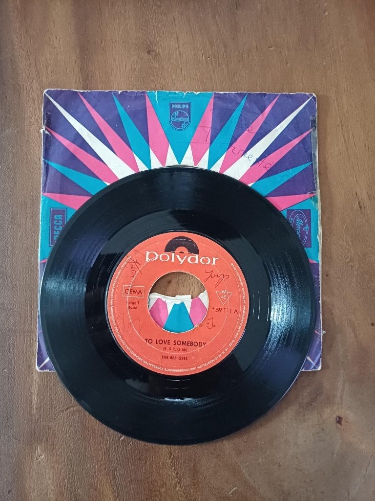 The Bee Gees - To Love Somebody - Single - Vinyl, Gebruikt, 7 inch, Ophalen of Verzenden, Pop