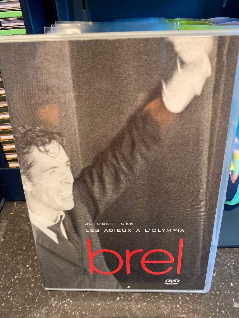 Jacques Brel - Les Adieux à l'Olympia DVD (Oktober 1966), Inclusief boekje, Alle leeftijden, Nederlands, Ophalen of Verzenden