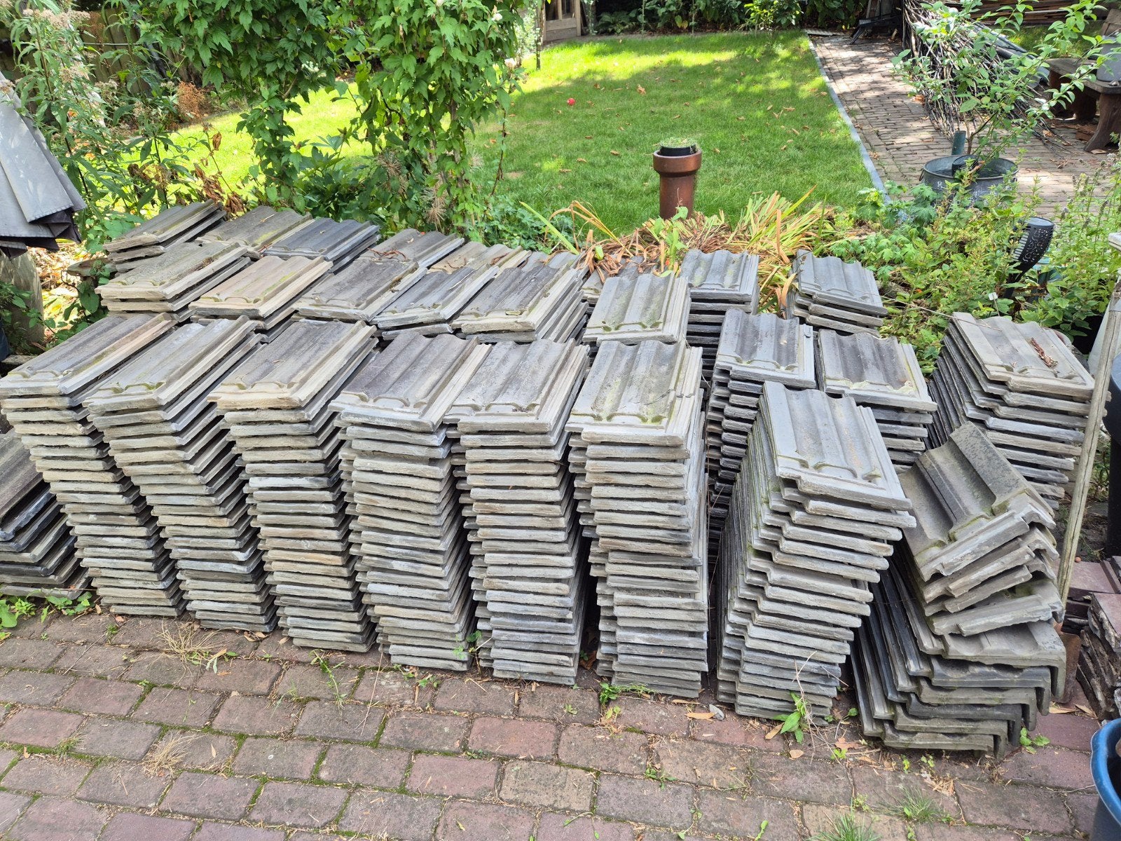 Gebruikte dakpannen., Ophalen, Gebruikt, Steen of Klei, 15 m² of meer