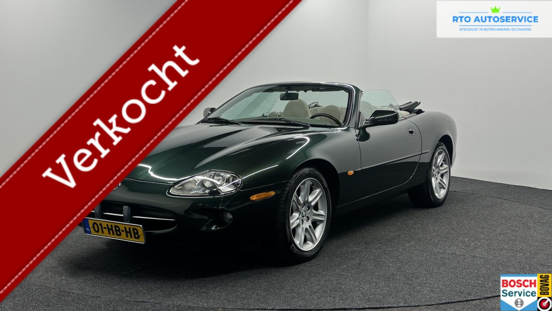Jaguar XK8 4.0 V8 Convertible LEER ECC CRUISE STOELVERWARMIN, Achterwielaandrijving, Gebruikt, 4 stoelen, Mistlampen