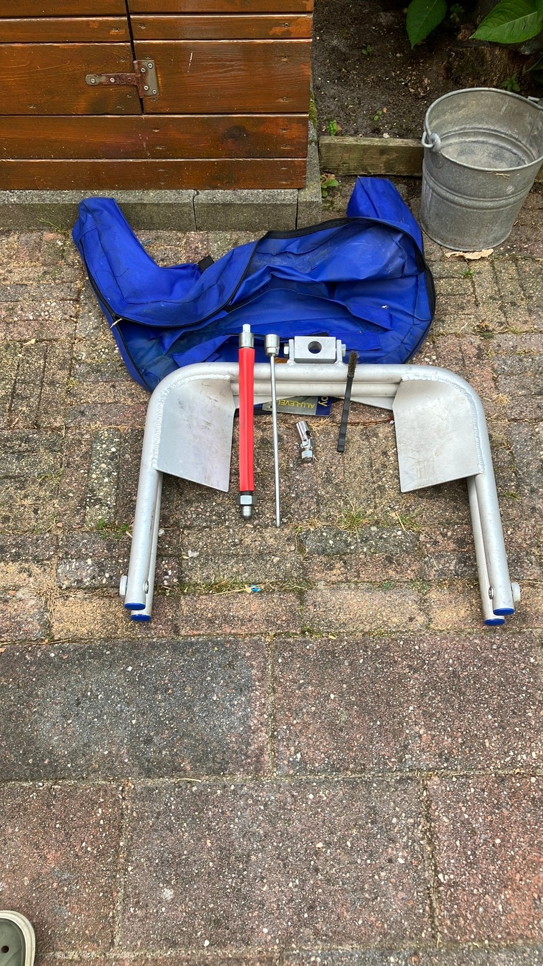 Caravan leveller, Ophalen, Gebruikt