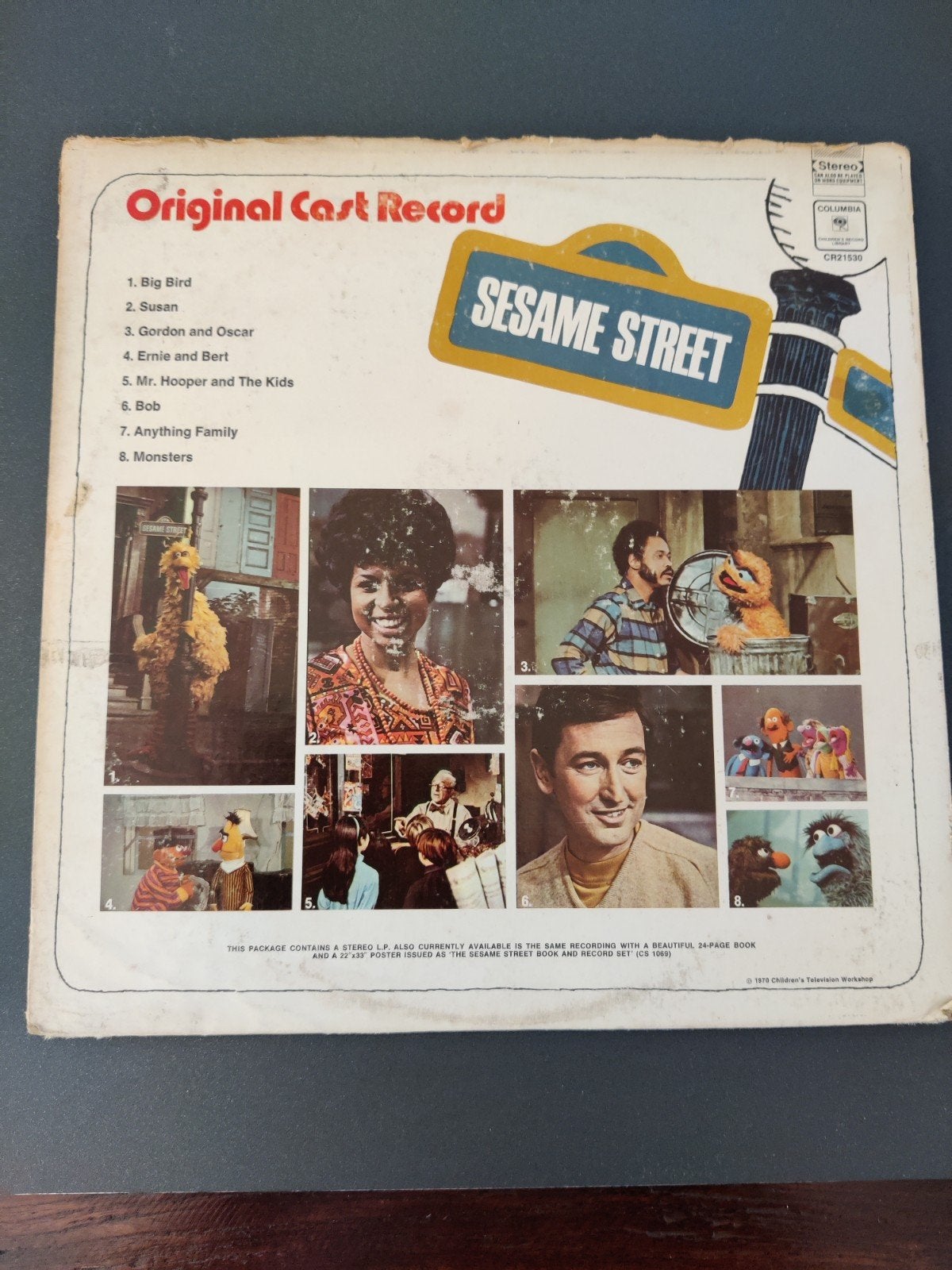 LP Sesamstraat Original Cast Record - Zeer Mooie Staat