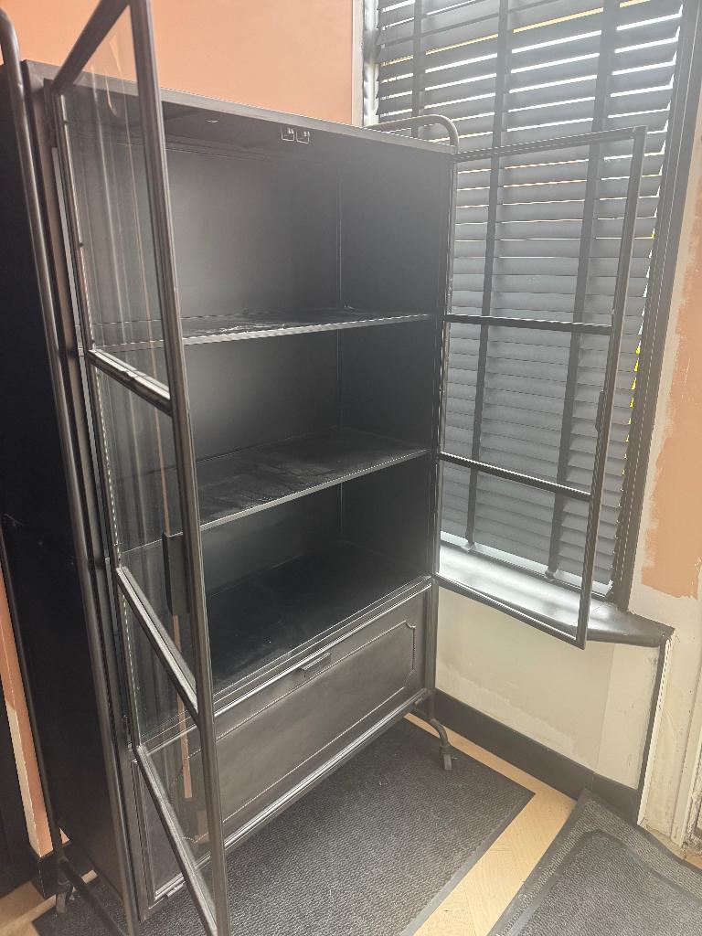 Vitrinekast, Ophalen, Gebruikt, 50 tot 100 cm, Met deur(en)