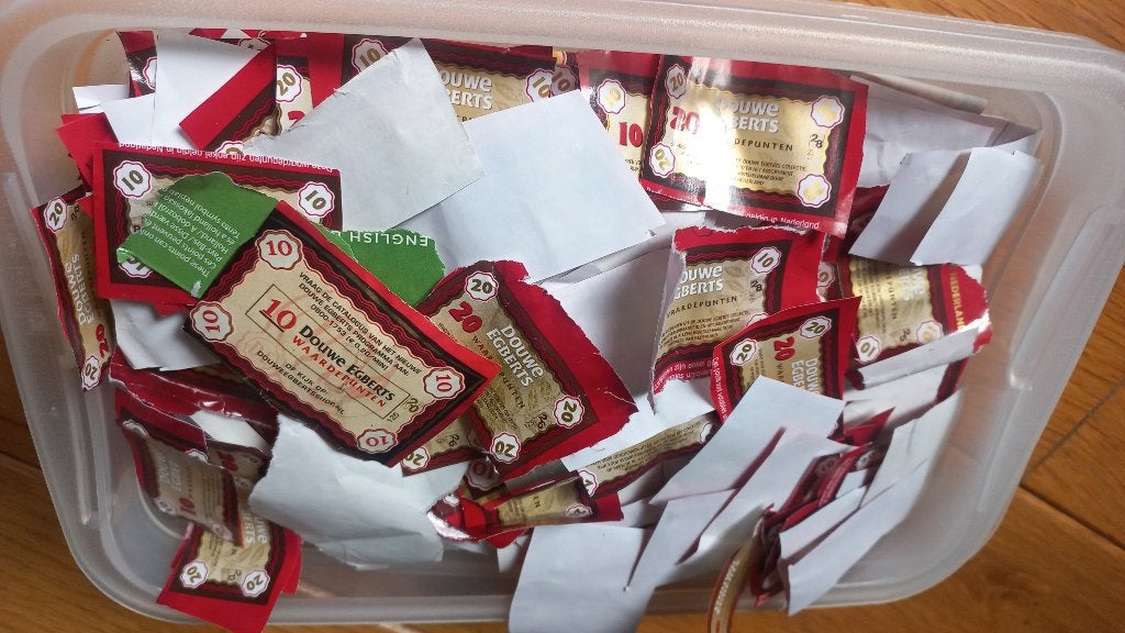 5246 Douwe Egberts punten, Hobby en Vrije tijd, Spaarzegeltjes, Ophalen of Verzenden, Koffie of Thee, Zegels, Bonnen of Punten