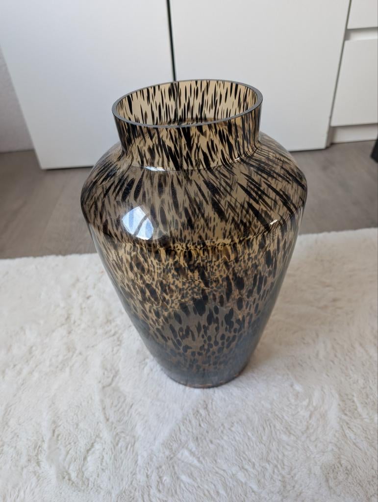 Panter vaas hudson, Ophalen of Verzenden, Zo goed als nieuw, Rechthoekig, Riet