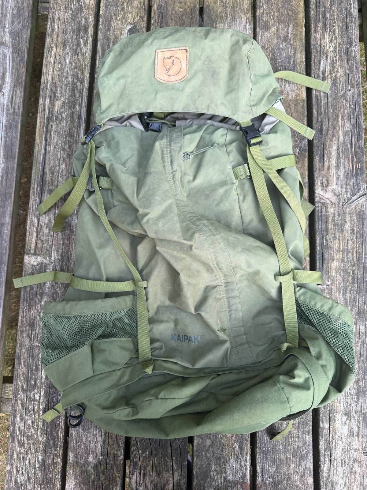 Fjallraven Kaipak 58, 40 cm of meer, Gebruikt, Trekking, 60 cm of meer