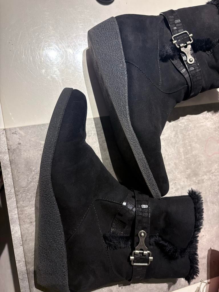 Zwarte sleehak schoen, Ophalen of Verzenden, Gedragen, Zwart, Schoenen met hoge hakken