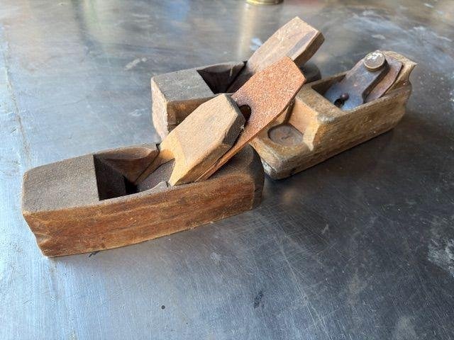 3 x oude houten schaaf antiek, Ophalen of Verzenden