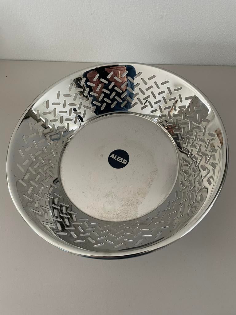 Alessi brood/fruitscha, Ophalen of Verzenden, Zo goed als nieuw, Rond, Overige materialen