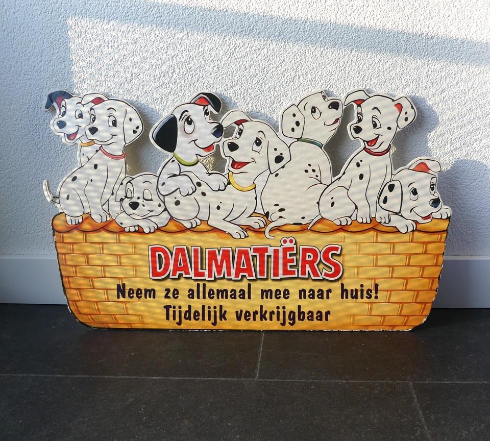 101 Dalmatiërs display karton hanger Walt Disney (B), Ophalen of Verzenden, Overige figuren, Gebruikt, Plaatje of Poster