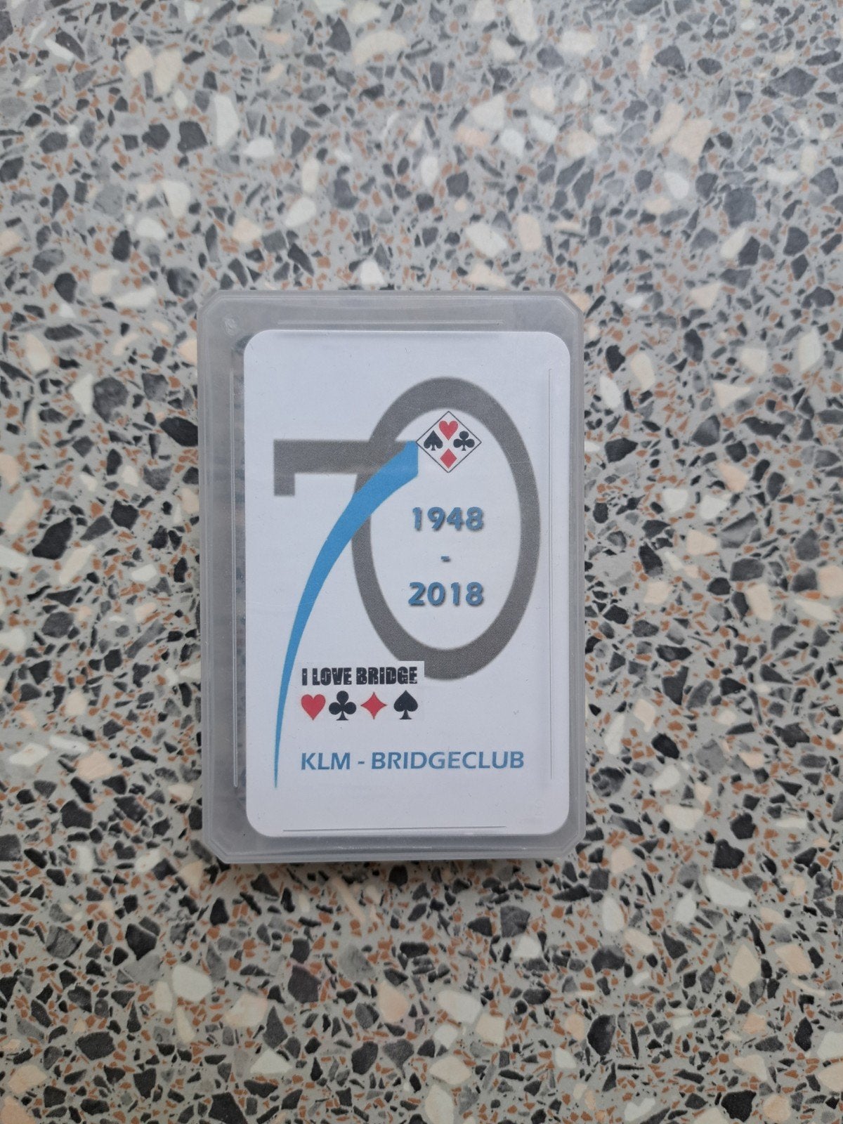 Speelkaarten KLM Bridgeclub 1948-2018, Ophalen of Verzenden, Zo goed als nieuw, Speelkaart(en)