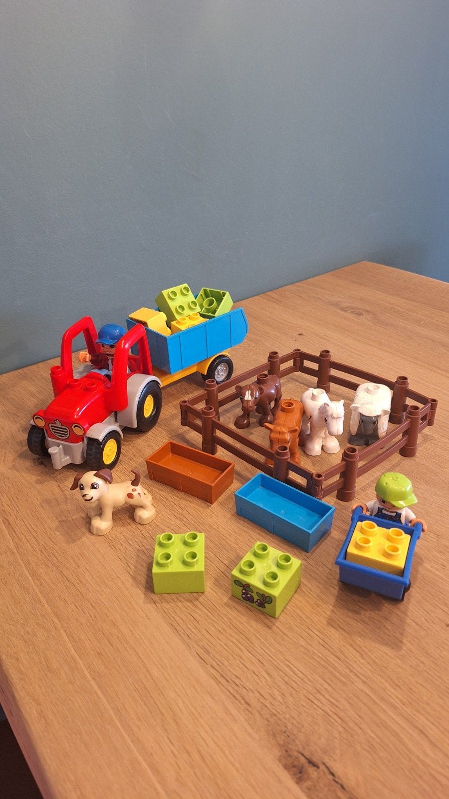 Duplo Boerderij Set met Tractor, Dieren en 2 Figuren, Inclusief minifiguren, Gebruikt, Overige thema's, Ophalen of Verzenden