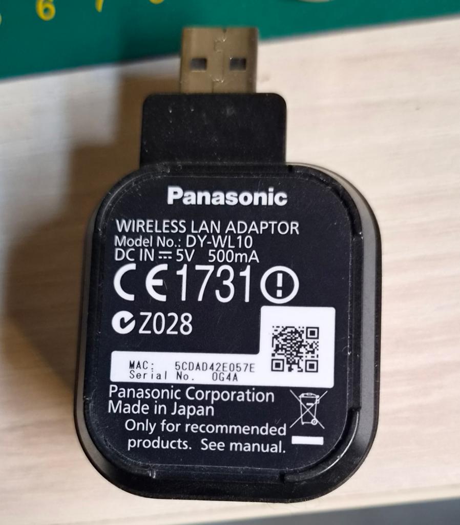 Panasonic DY-WL 10 wifi dongle., Computers en Software, Ophalen of Verzenden