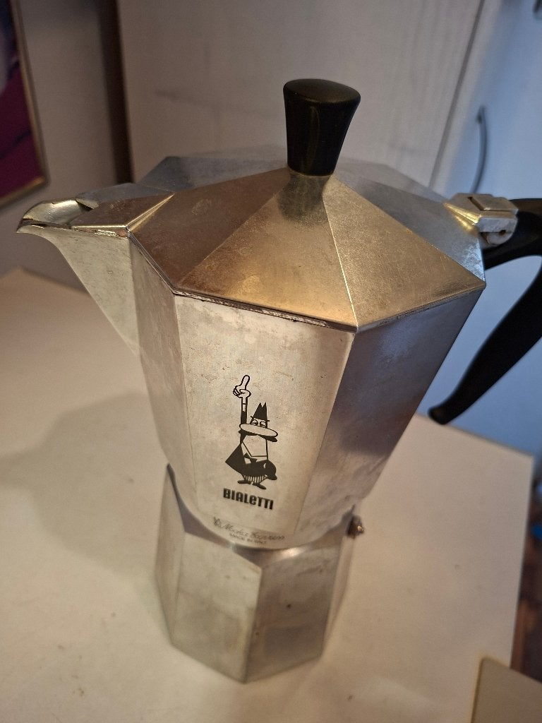 BIALETTI  ITALIAANSE  KOFFIE  PERCOLATOR, Ophalen, Gebruikt, Metaal