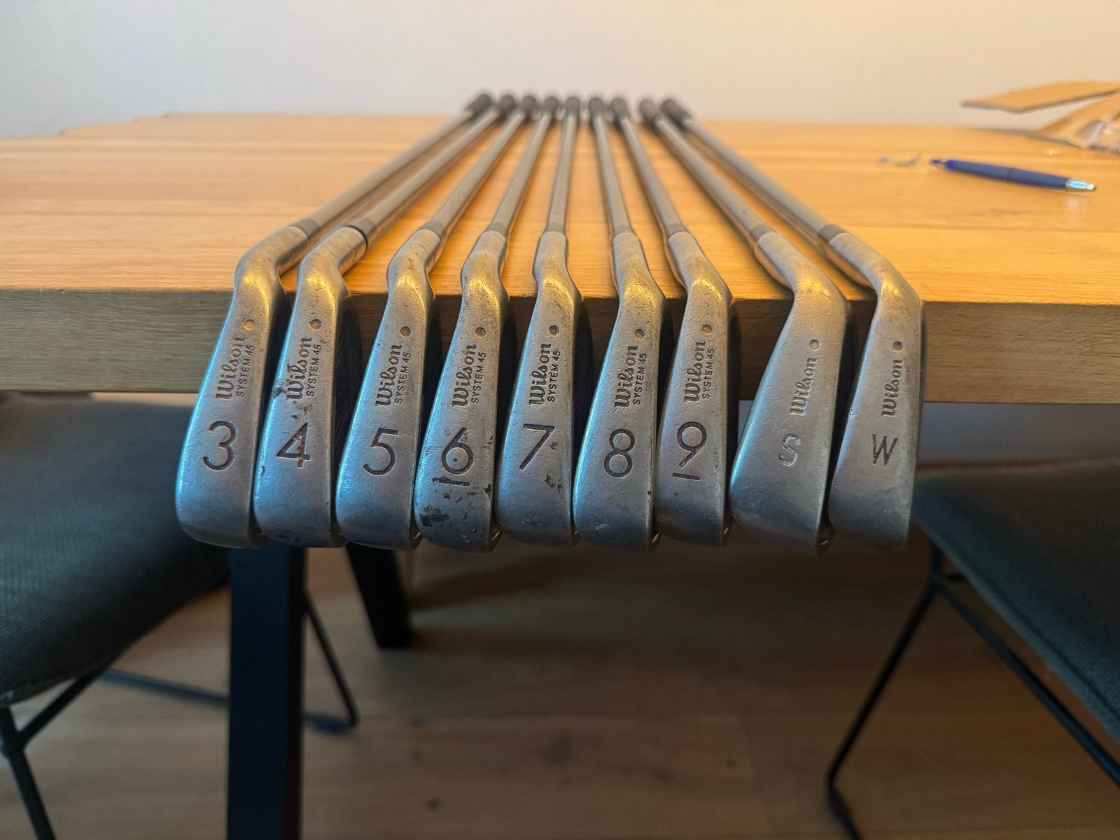 Wilson System 45 Golfclub Set (3,4,5,6,7,8,9,S,W), Ophalen of Verzenden, Gebruikt, Set, Overige merken