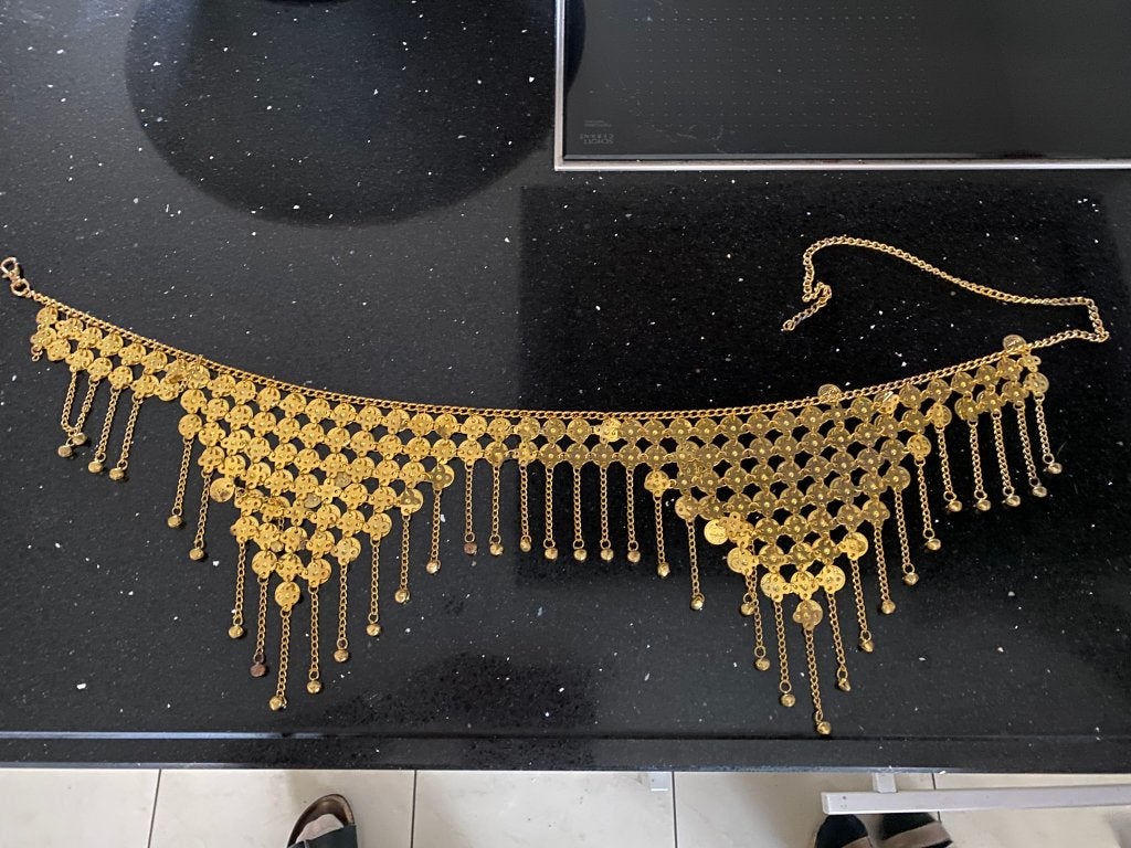 Decoratieve heupketting, Ophalen of Verzenden, Zo goed als nieuw, Goud, Overige materialen