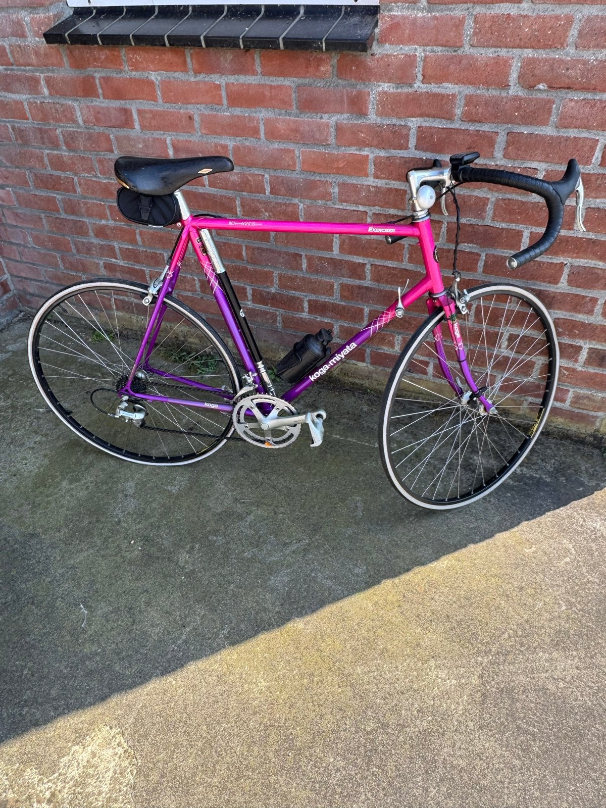 Koga Miyata Exerciser racefiets, roze/paars, Shimano 105, Fietsen en Brommers, Fietsen | Oldtimers, Ophalen