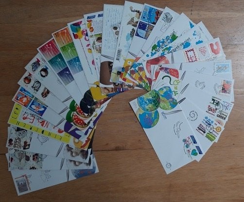 Nederland FDC jaar 2008 NVPH 563-580 onbeschreven, Verzenden, Onbeschreven, Nederland