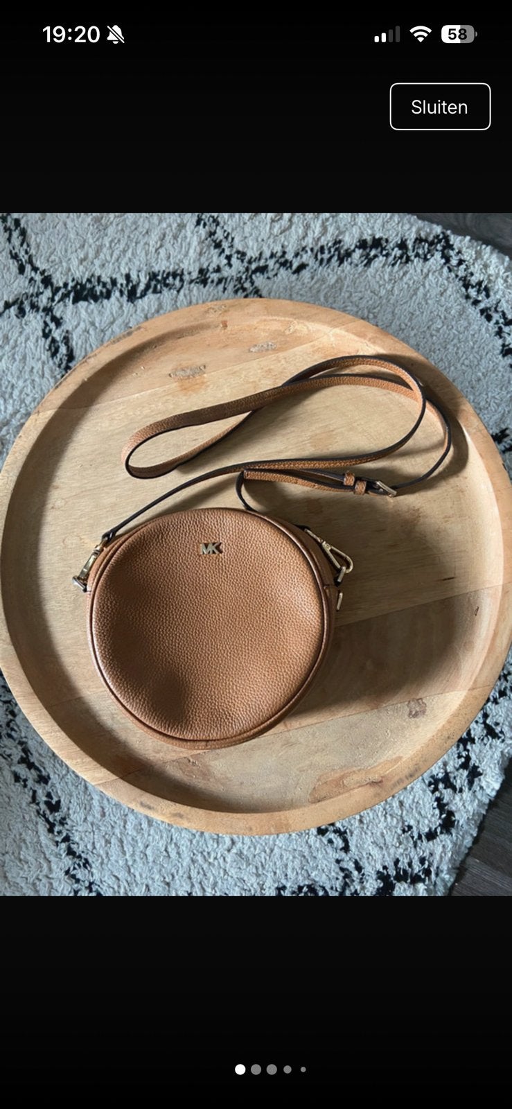 Michael kors crossbody tas cognac, Ophalen of Verzenden