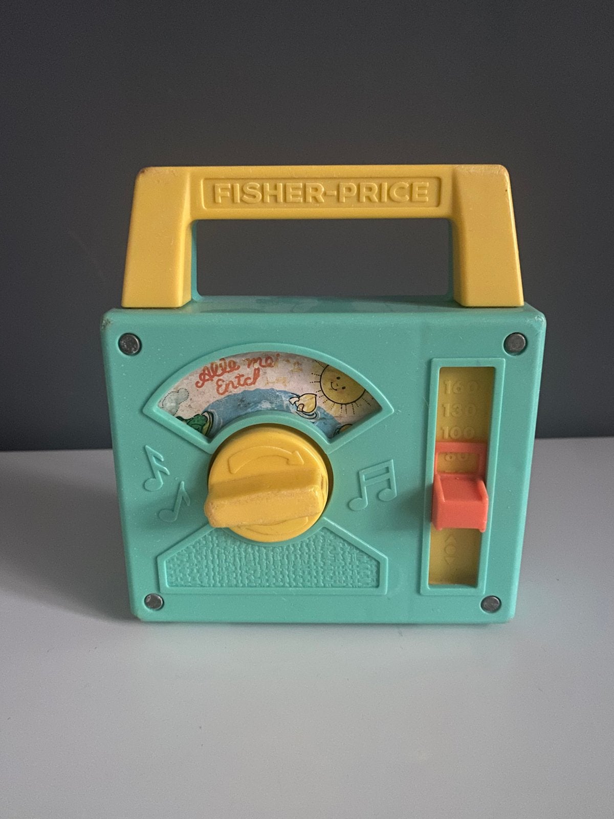 Vintage Fisher Price Muziekdoos 1981, Kinderen en Baby's, Speelgoed | Fisher-Price, Ophalen of Verzenden, Gebruikt, Speelset, Met geluid