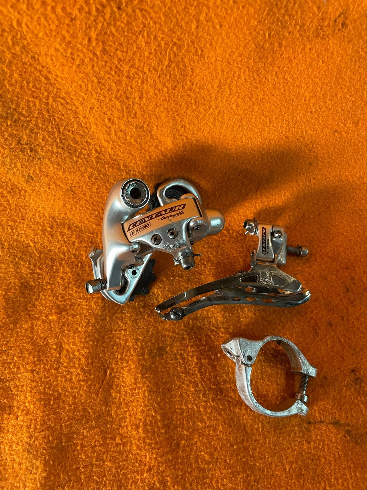 Campagnolo Centaur 10 Speed Derailleur Set, Fietsen en Brommers, Fietsonderdelen, Gebruikt, Verzenden, Derailleur of Ketting, Aluminium