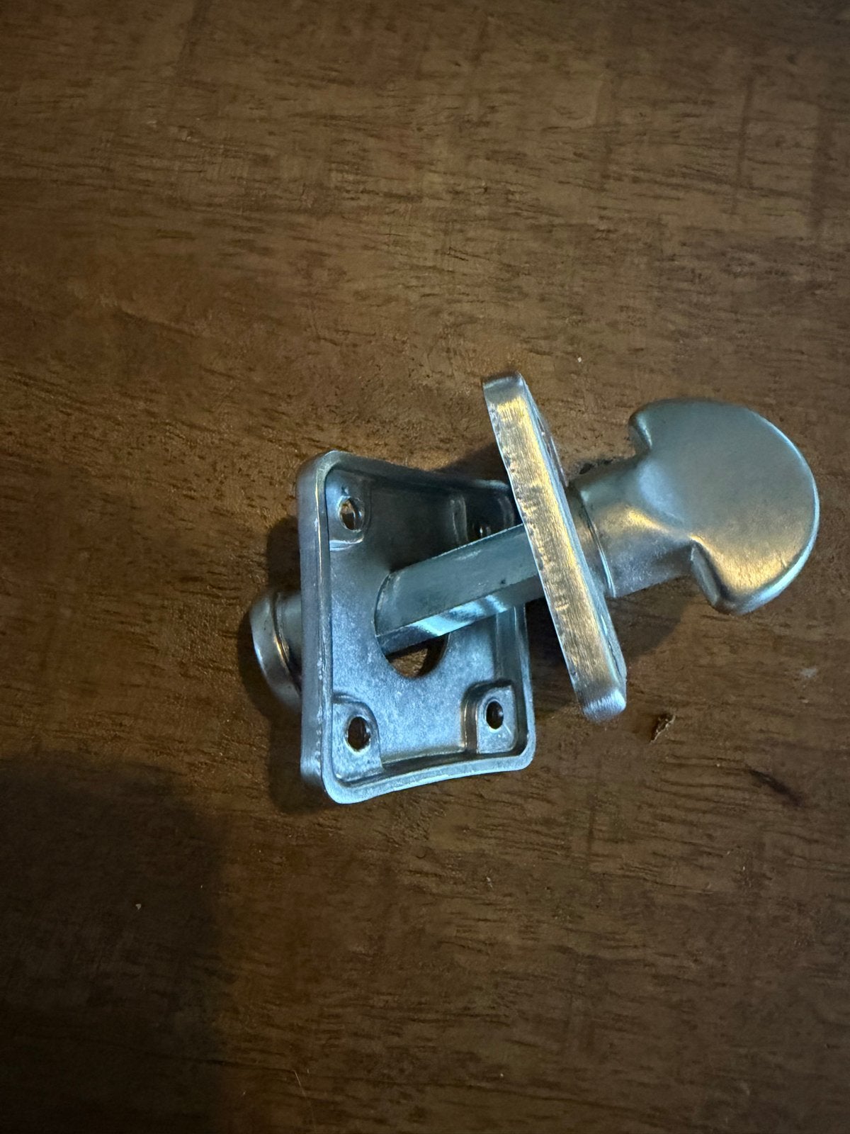 Mat nikkel retro WC slot, Ophalen of Verzenden, Gebruikt, Overige materialen, Slot