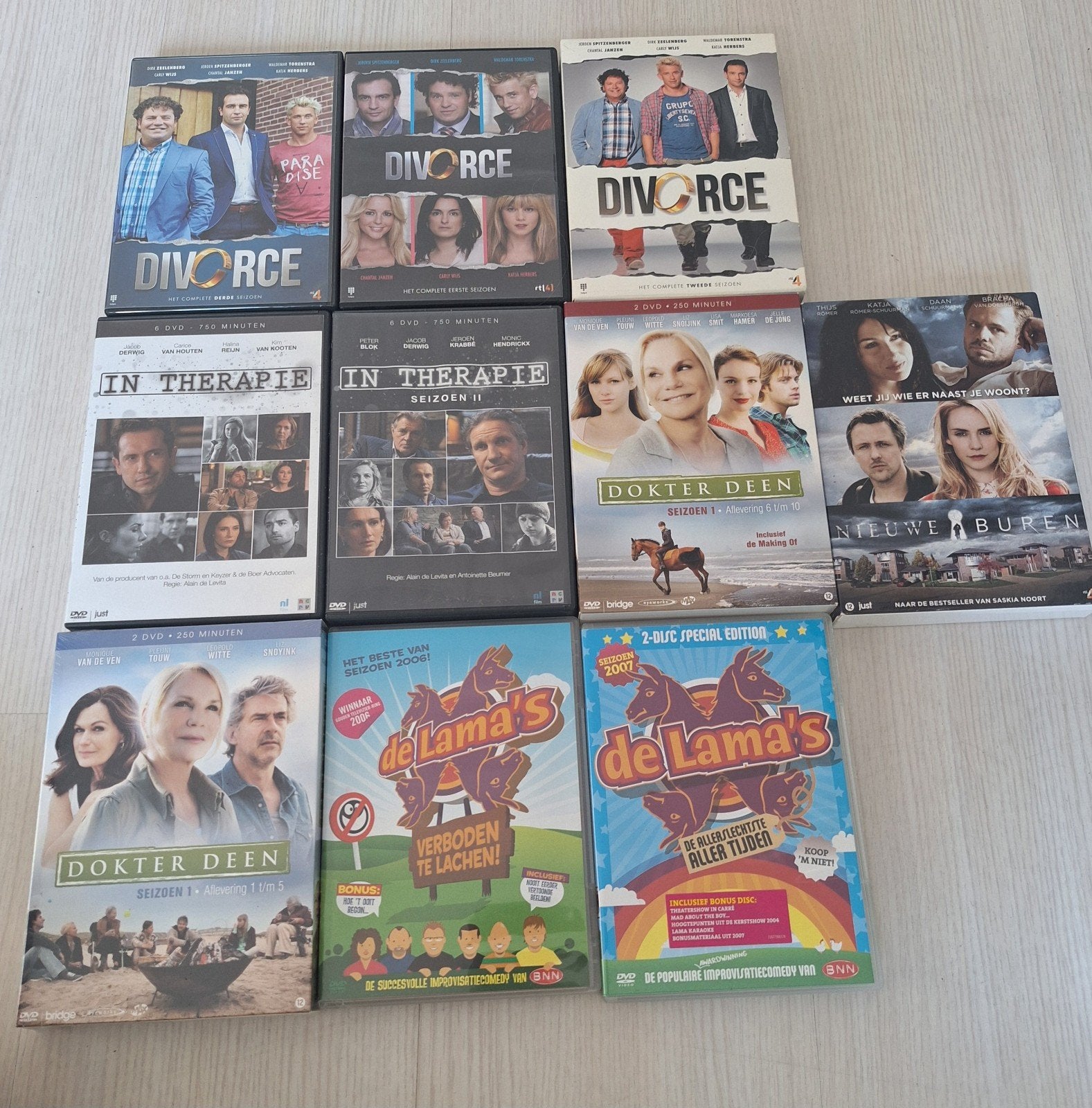 dvd series divorce in therapie dokter deen nieuwe buren, Alle leeftijden, Ophalen of Verzenden, Zo goed als nieuw, Drama