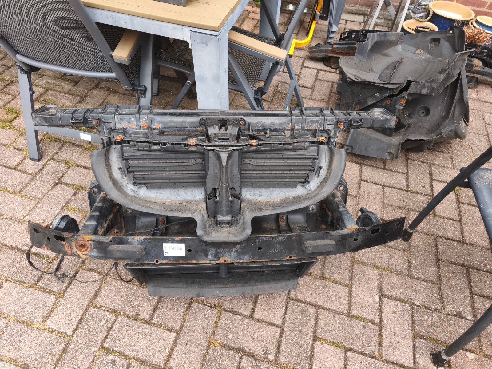 Front BMW E87 E81 voorfront motorkap sluiting bumperbalk, Ophalen, B, W, BMW