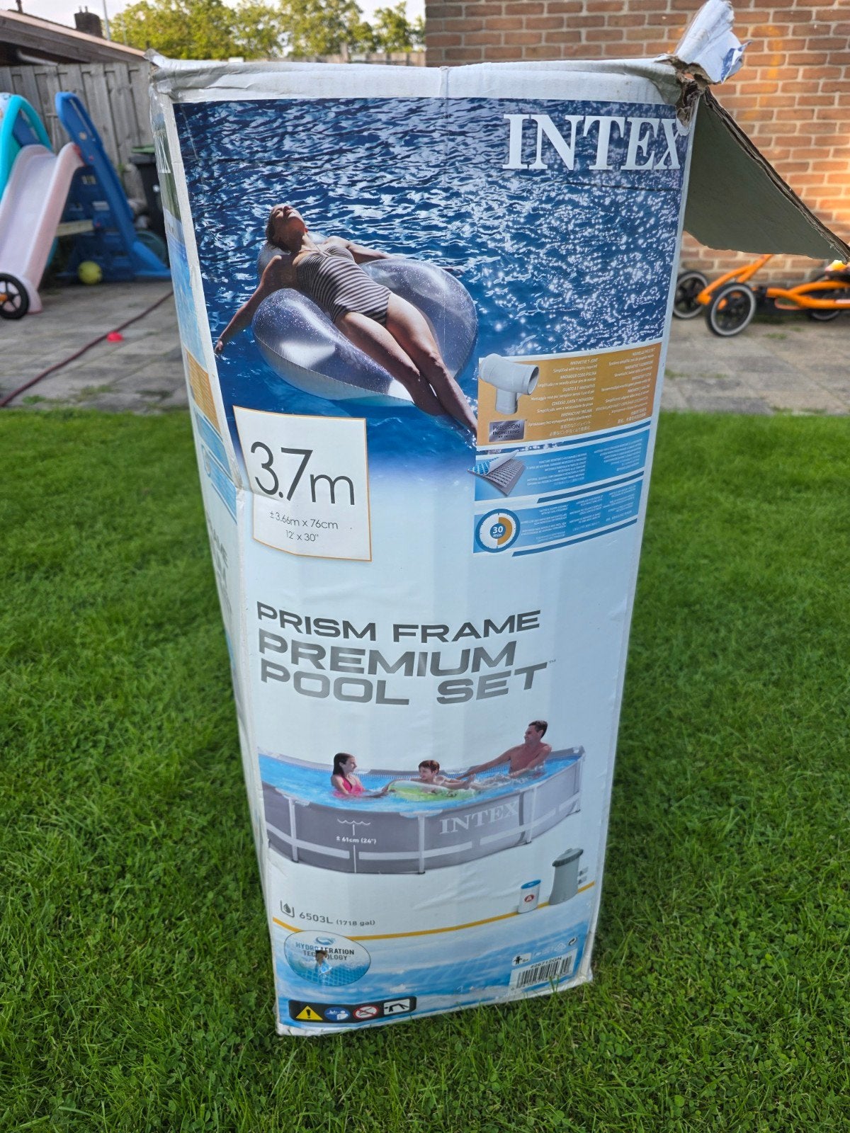 Intex Zwembad 366x76, Ophalen, Gebruikt, Rond, Opzetzwembad