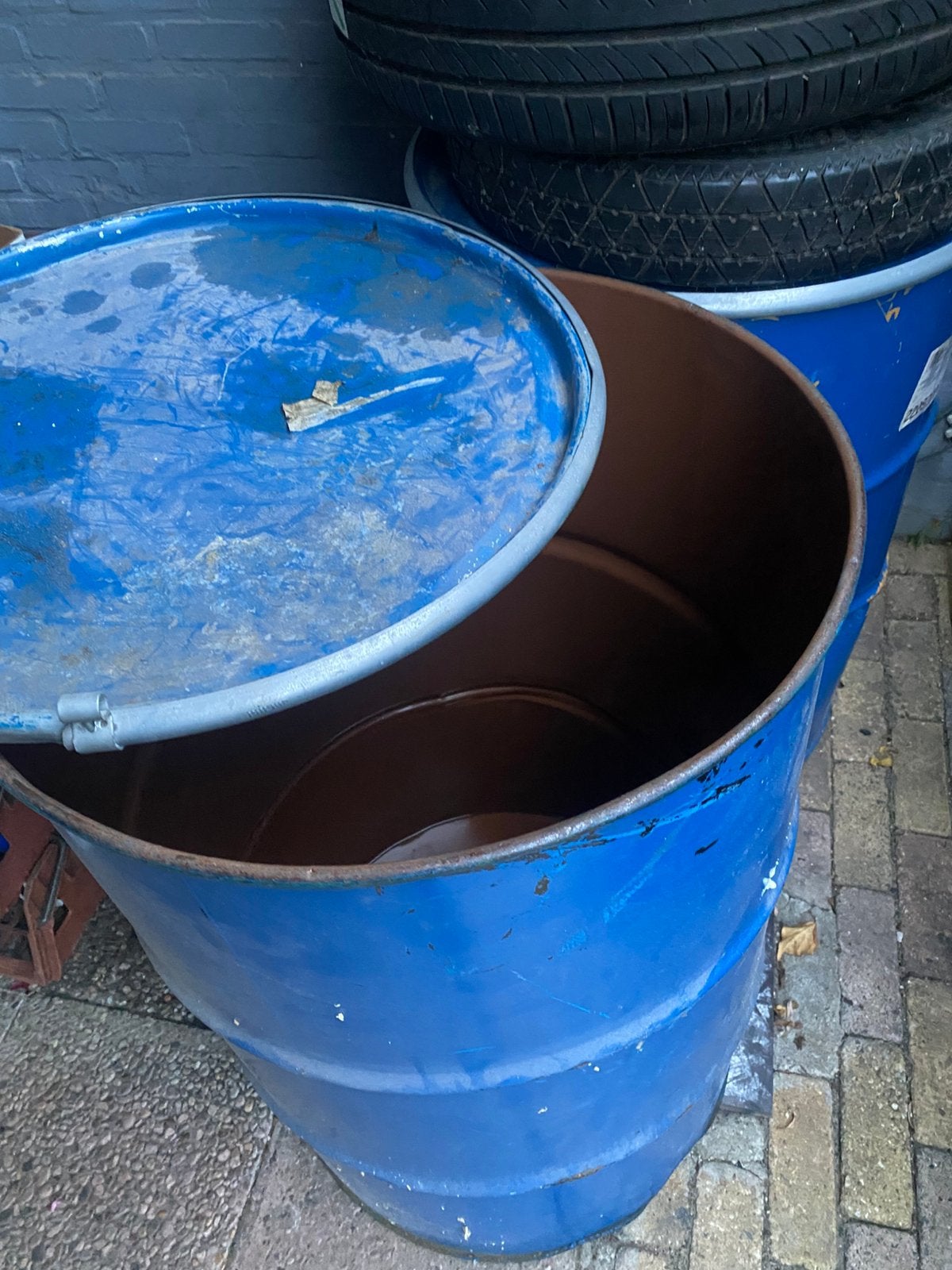 200 liter vaten / vuurkorven / vuurkorf / vuurton, Tuin en Terras, Ophalen, Gebruikt