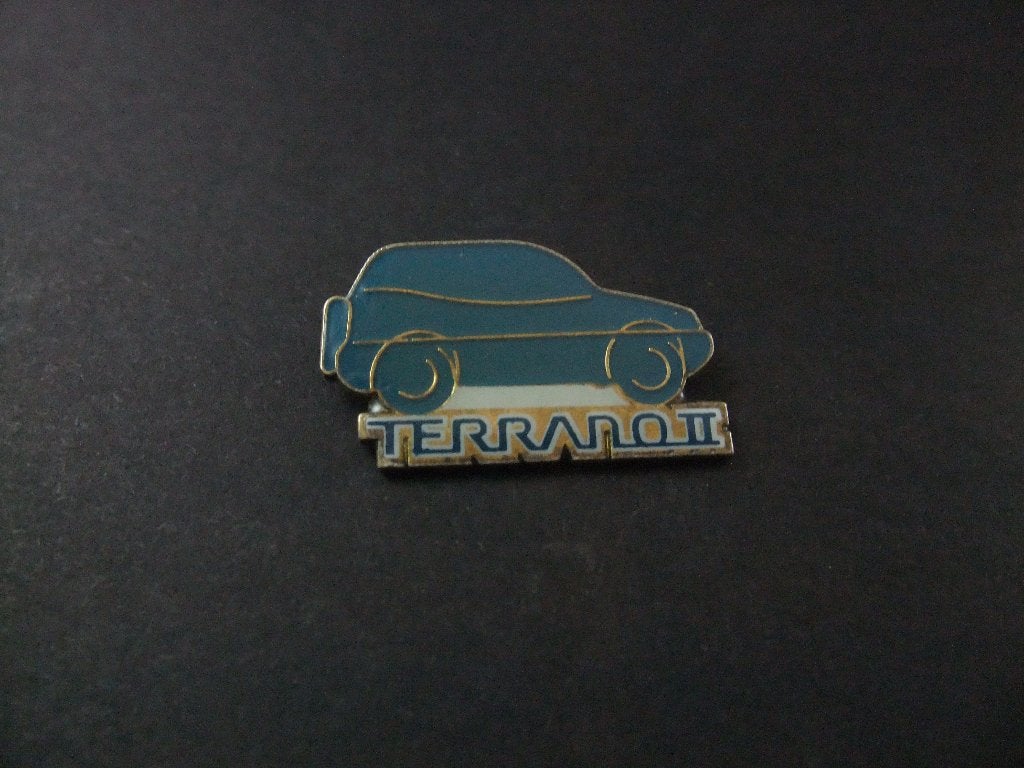 Nissan Terrano SUV blauw model, pin, Ophalen of Verzenden, Gebruikt, Overige onderwerpen