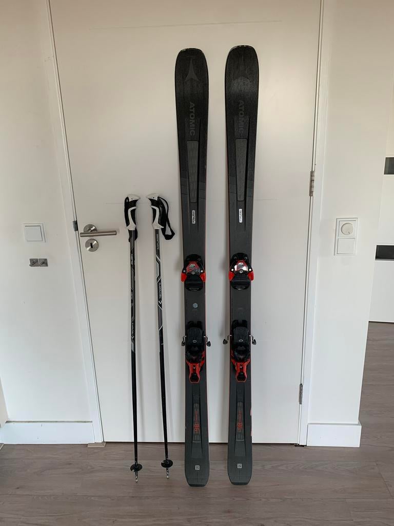 Atomic Vantage 86Ti 173cm ski's met skistokken, Ophalen, 160 tot 180 cm, Gebruikt, Atomic
