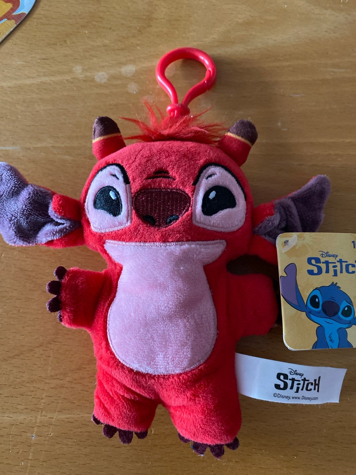 Disney Stitch knuffel sleutelhanger rood, Disney, Overige typen, Nieuw, Ophalen of Verzenden