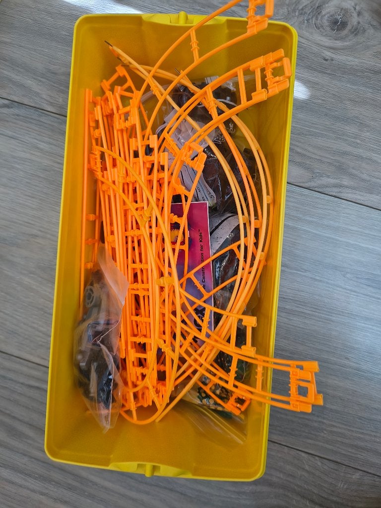 COMPLEET K’NEX Serpent’s Spiral achtbaan + extra onderdelen, Ophalen of Verzenden, Gebruikt, K'nex