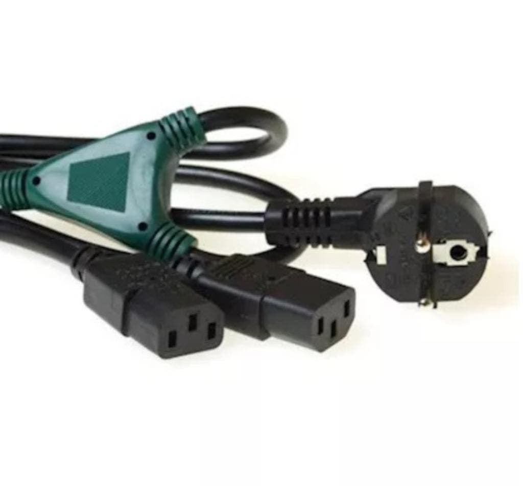 Power splitkabel Y-kabel voedingskabel - 1.80M, Ophalen of Verzenden, Nieuw