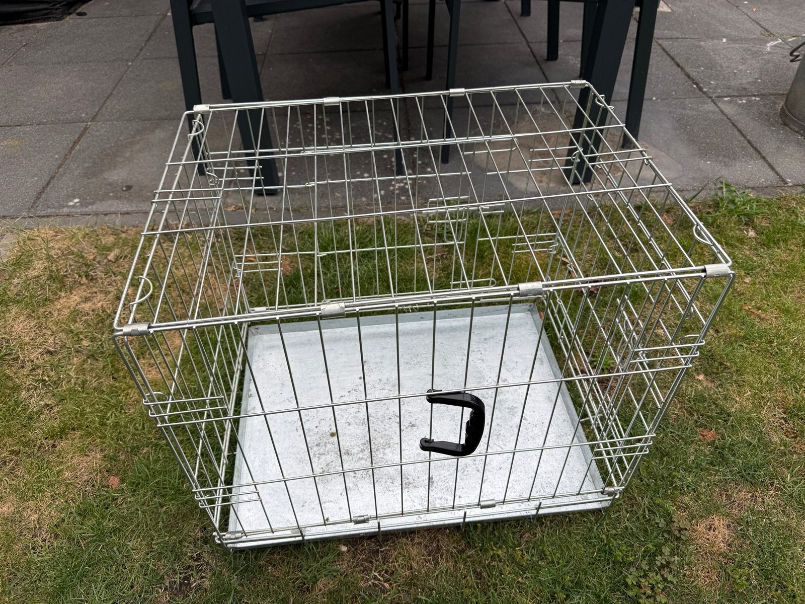 transportbox van RVS L60xB45xH50, Ophalen