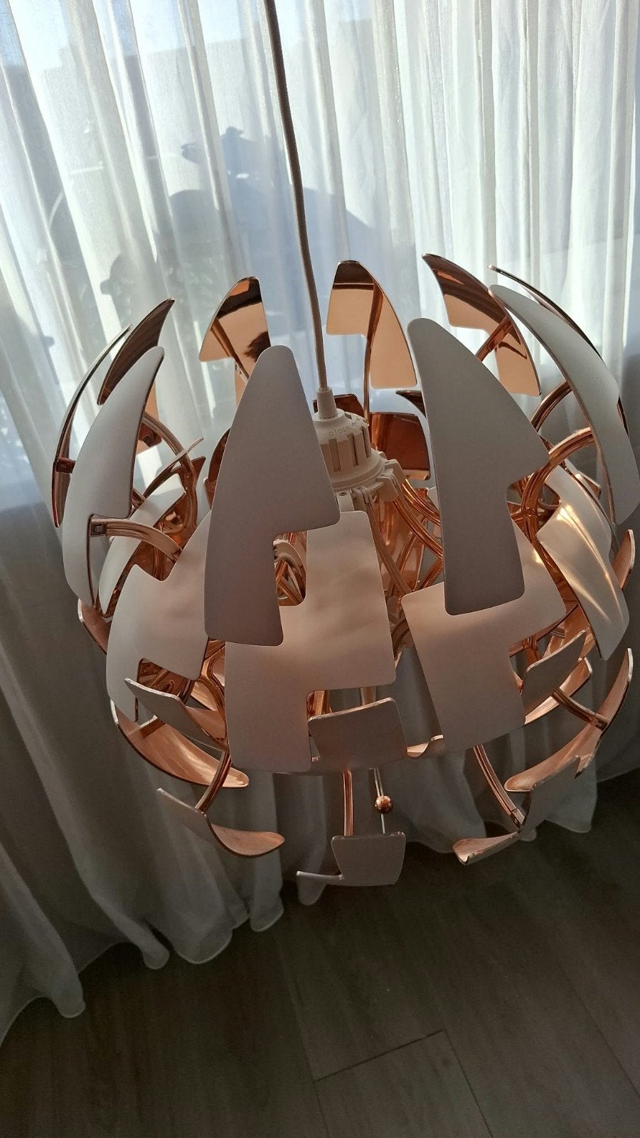 IKEA PS 2014 hanglamp wit/goud, Ophalen, Zo goed als nieuw, Metaal