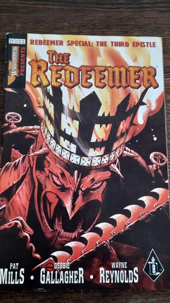 Warhammer Presents The Redeemer Special: The Third Epistle, Eén stripboek, Ophalen of Verzenden, Zo goed als nieuw, Pat Mills, Debbie Gallagher, Wayne Reynolds