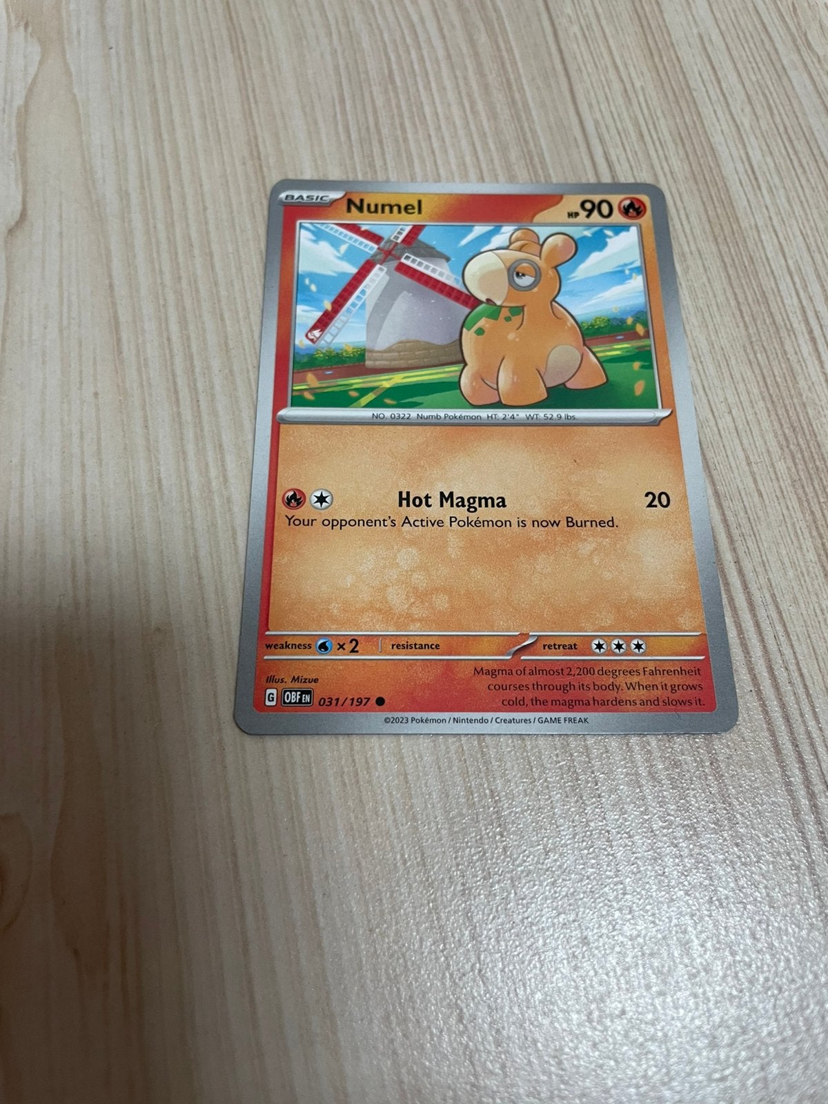 Pokémon kaart: Numel, Ophalen of Verzenden, Nieuw, Losse kaart