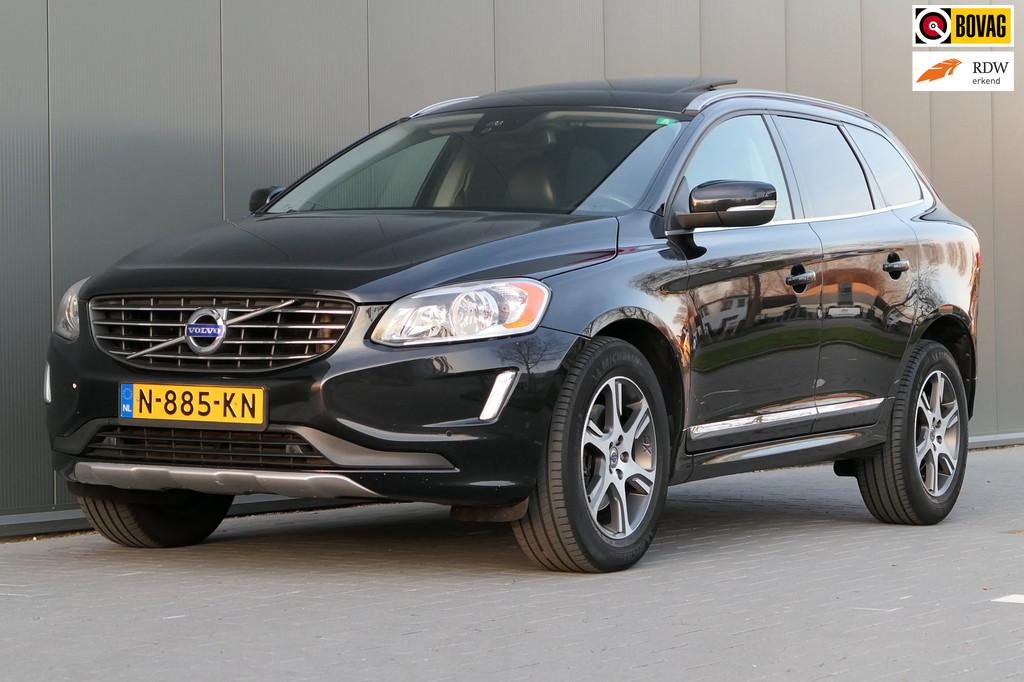 Volvo XC60 3.0 T6 R-Design Pano Leder Stoelverwarming Navi, Auto's, Volvo, Automaat, Gebruikt, Bi-Xenon koplampen, Zwart