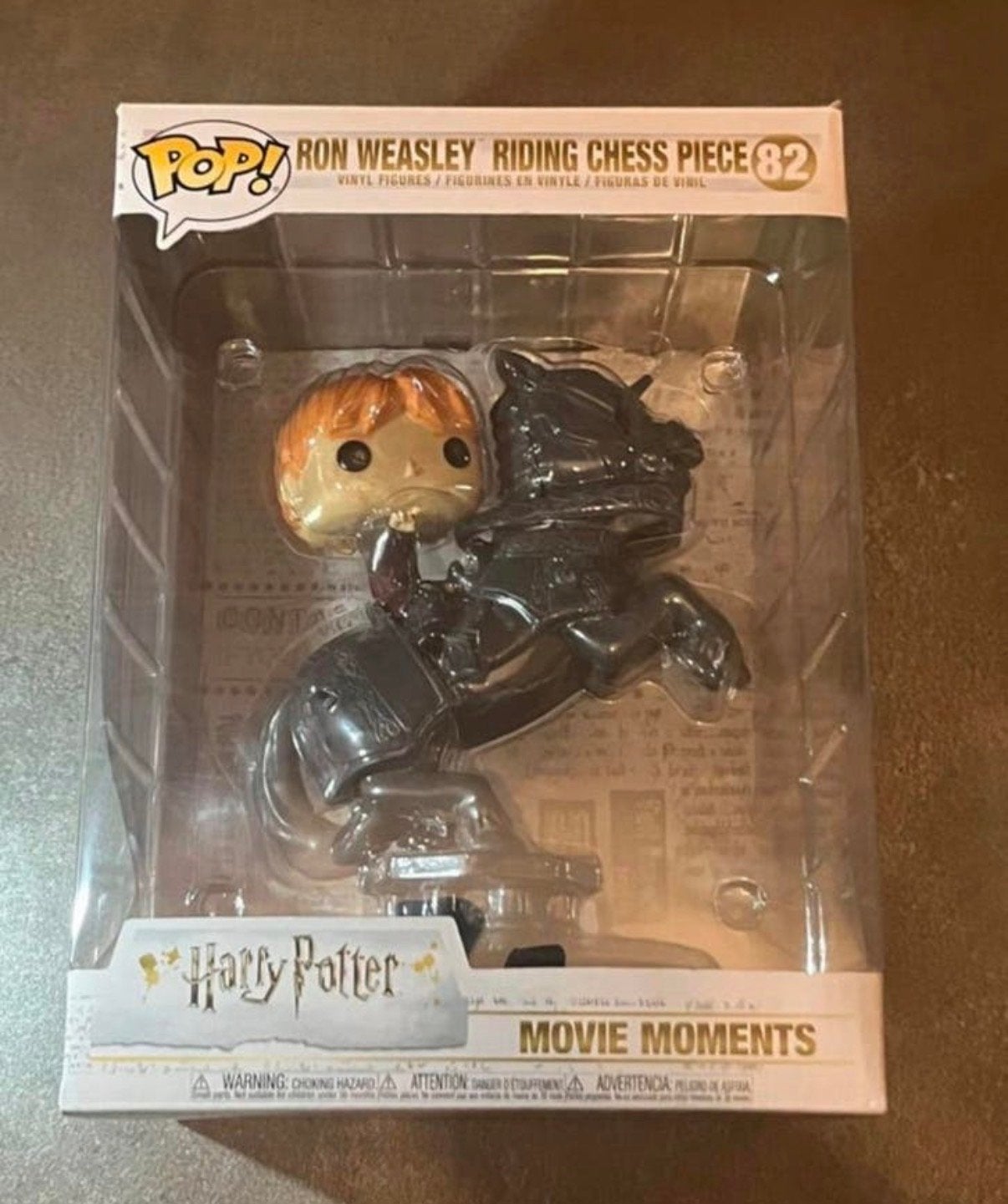 Grote Funko Pop! Harry Potter Ron Weasley Riding Chess Piece, Ophalen of Verzenden, Nieuw
