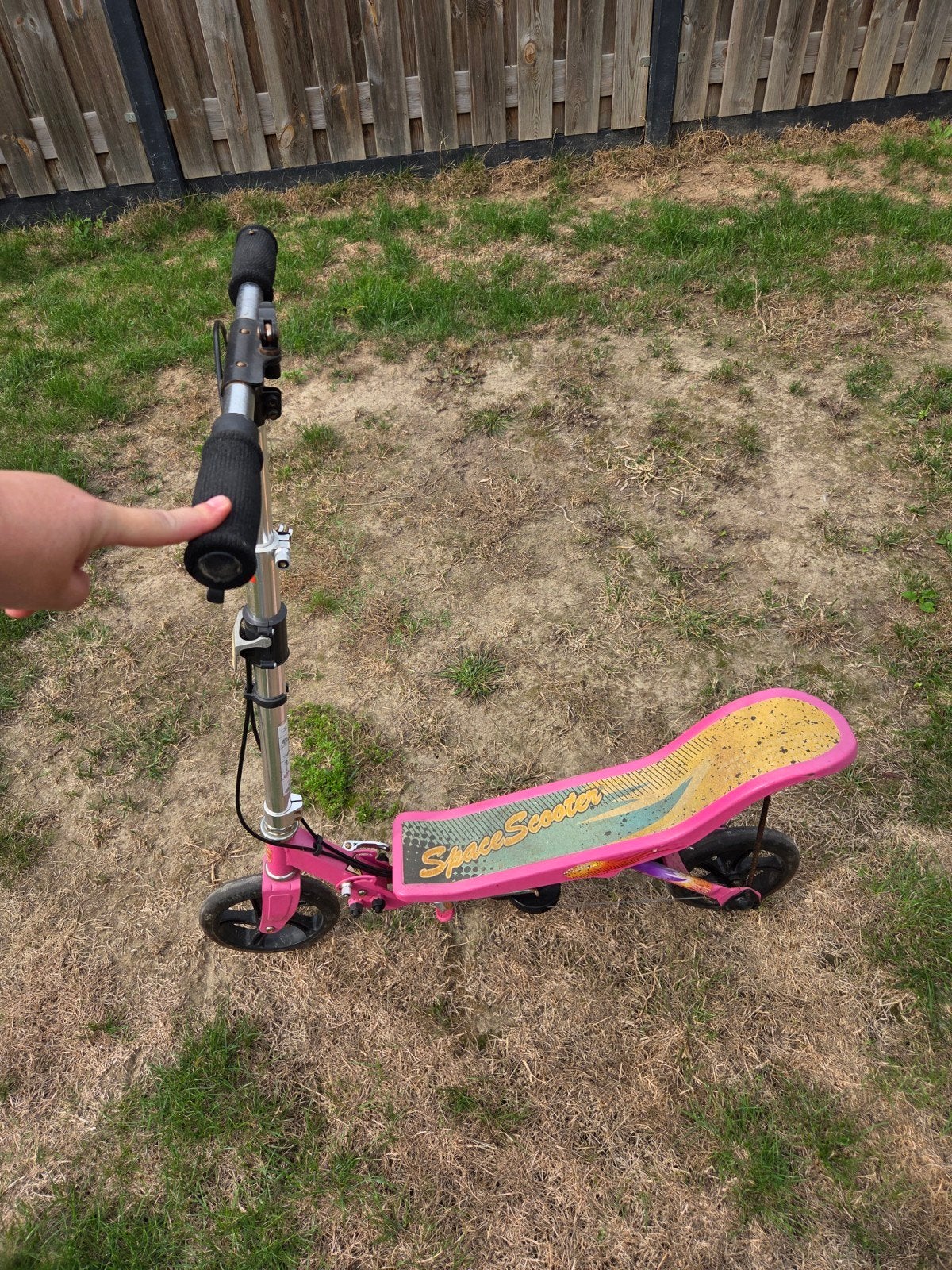 Roze Space Scooter zonder standaard, Ophalen, Gebruikt, Gewone step, Space Scooter