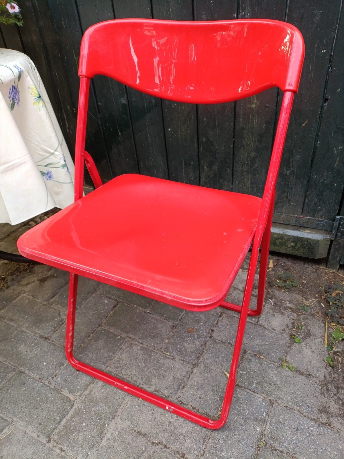 vintage klapstoel, Tuin en Terras, Ophalen, Gebruikt, Hout