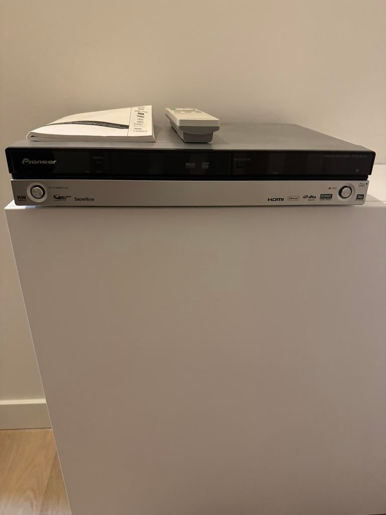 Pioneer DVR-550H-S DVD Recorder met Harddisk en Afstandsbedi, Gebruikt, Met harddisk, Dvd-recorder, Ophalen of Verzenden