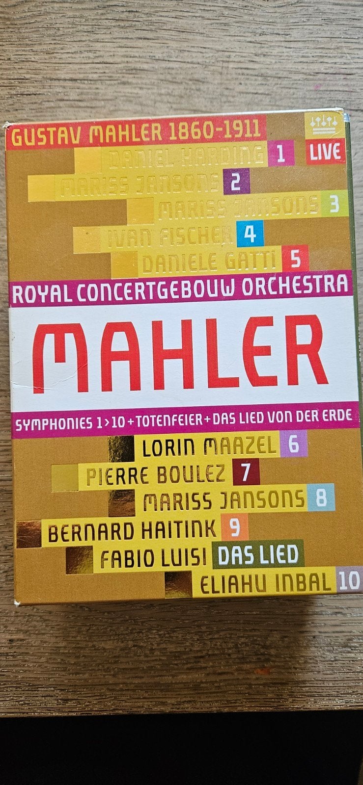 Gustav Mahler: Symfonieën 1-10 + Das Lied von der Erde, Boxset, Symfonie, Inclusief doosje, Mahler