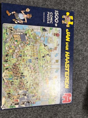 Jan van Haasteren 1500 stukjes “highland games”, Ophalen, 500 t/m 1500 stukjes, Zo goed als nieuw, Legpuzzel