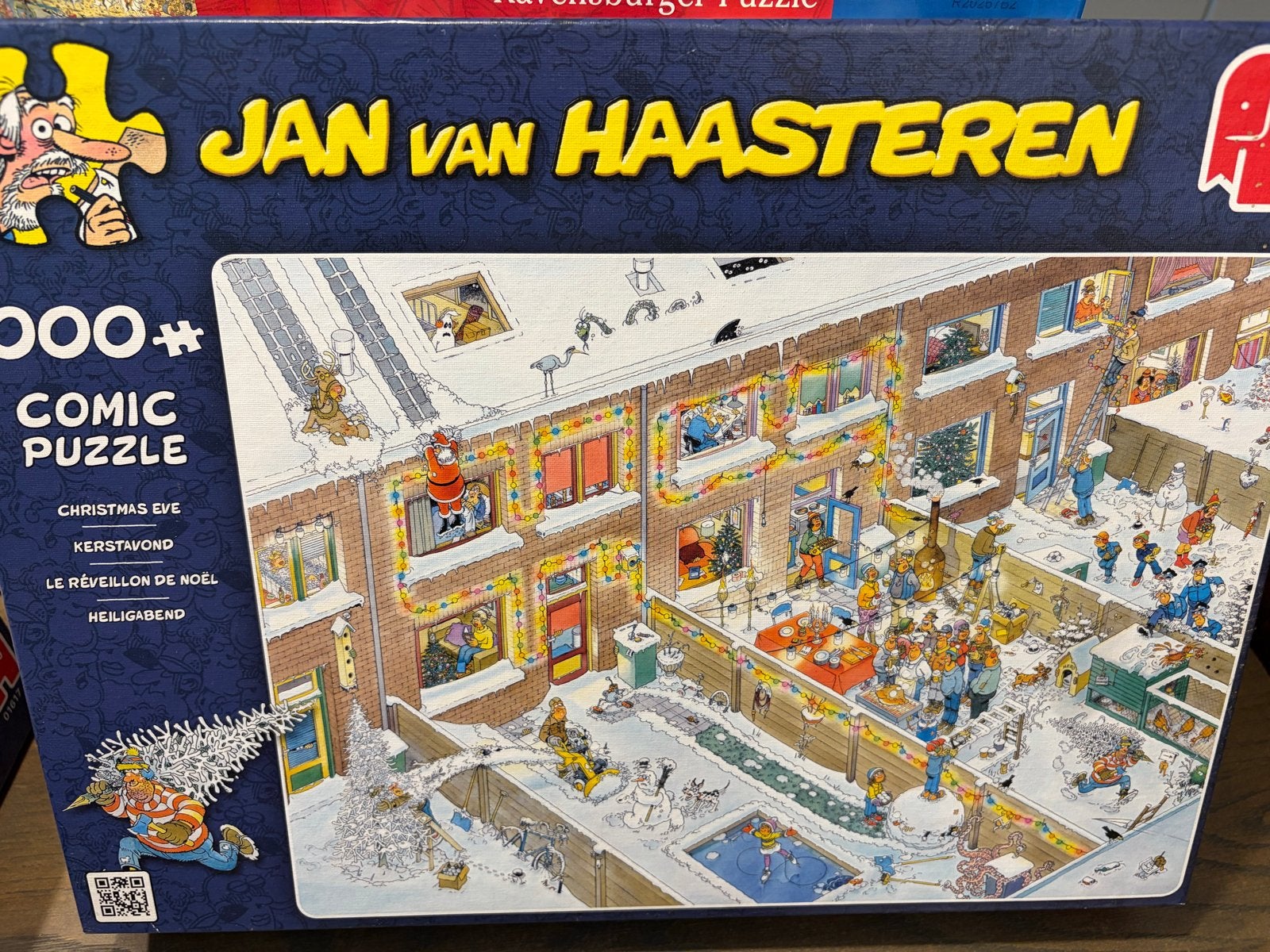 Jan van Haasteren Kerstavond Comic Puzzel 1000+ stukjes, Ophalen, Meer dan 1500 stukjes, Gebruikt, Legpuzzel